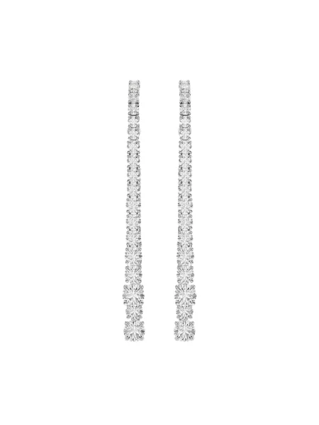 Kolczyki Swarovski szare