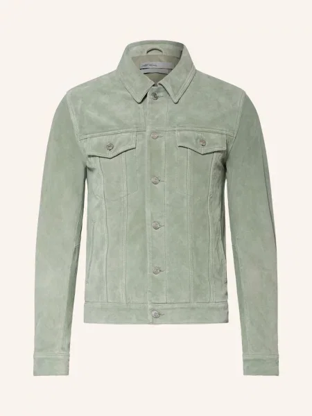 Allsaints Kožená Bunda Chaiyo mátová