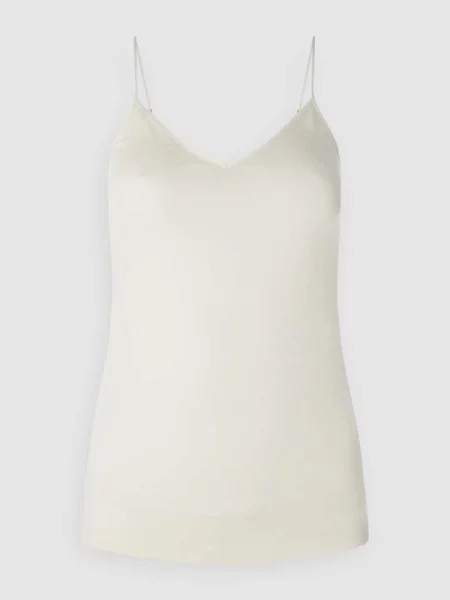 Podkoszulka z wełny merino i jedwabiu model ‘Woolen Silk’ Hanro biała