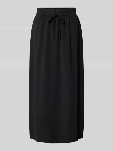 Lejąca spódnica midi z mieszanka lyocellu model PERLE' Weekend Max Mara czarna
