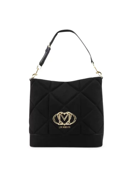 Torba podróżna Love Moschino zamszowa czarna