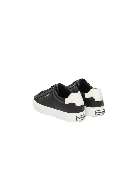Laisvalaikio batai Calvin Klein Vulc Lace Up Lth/Moire Bt juoda