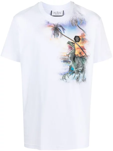 Tricou Philipp Plein alb