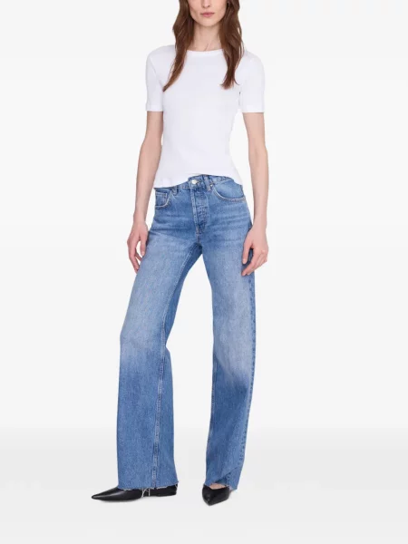 Scurt tricou Anine Bing alb