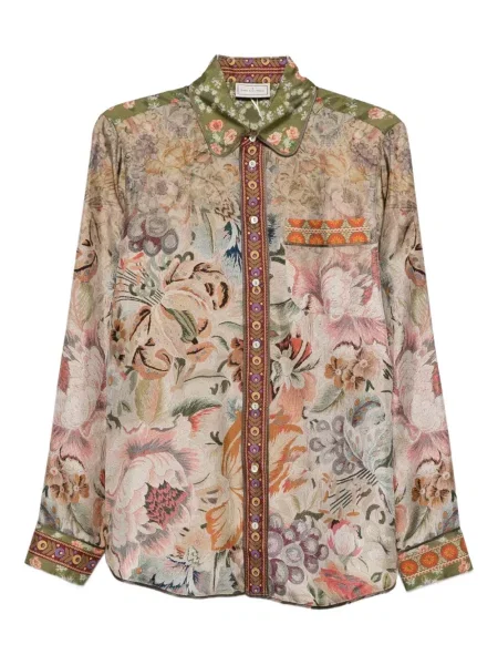Cămașă Pierre-louis Mascia cu model floral cu imagine verde