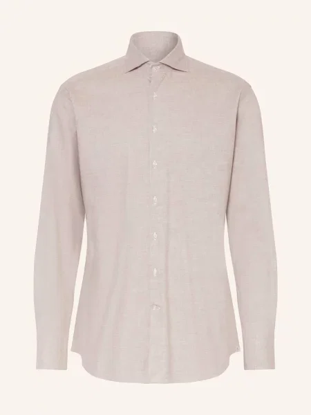 Artigiano Flanelová Košile Classic Fit béžová