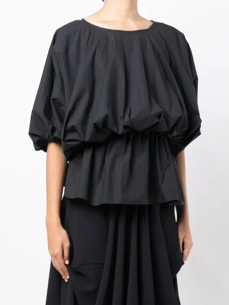 Krótki top Goen.j niebieski