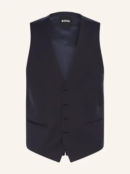 Boss Obleková Vesta Huge Slim Fit tmavě modrá