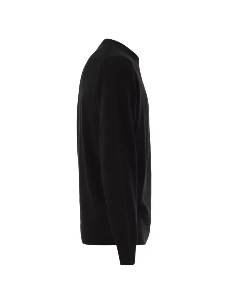 Pulover Mc2 Saint Barth cu broderie negru