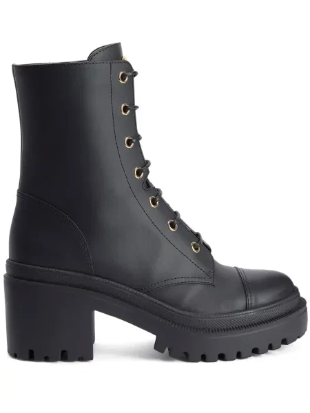 Botine Giuseppe Zanotti cu șireturi din dantelă negru