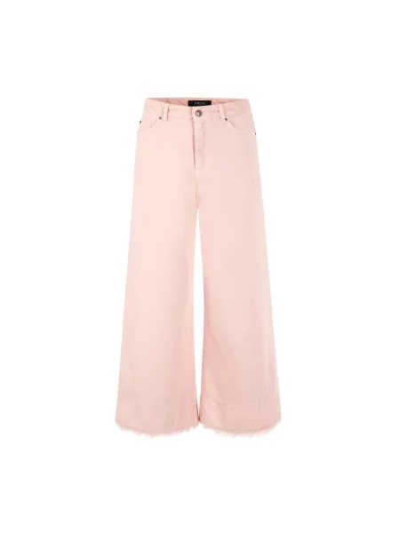 Szerokie jeansy Marc Cain różowe