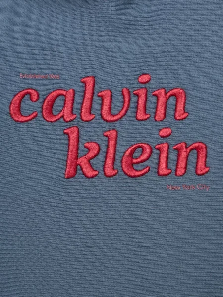Махровое худи Calvin Klein Jeans синее