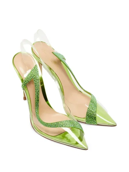 Pantofi cu toc Gianvito Rossi verde