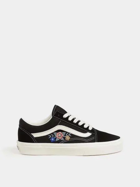 Кеди низькі Vans замша/текстиль чорний
