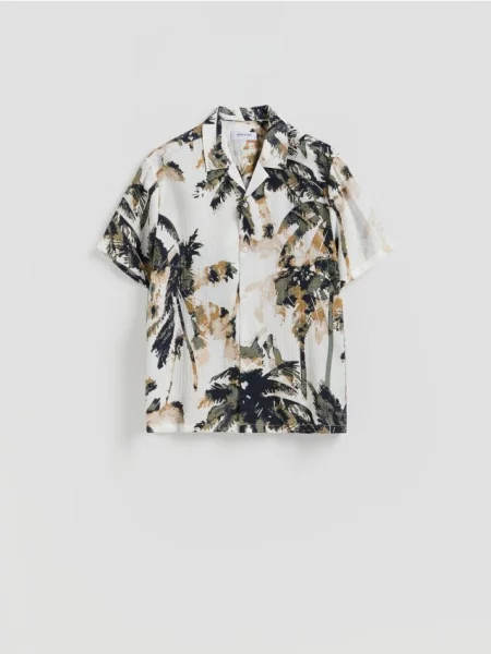 Reserved Wzorzysta koszula comfort fit wielobarwny