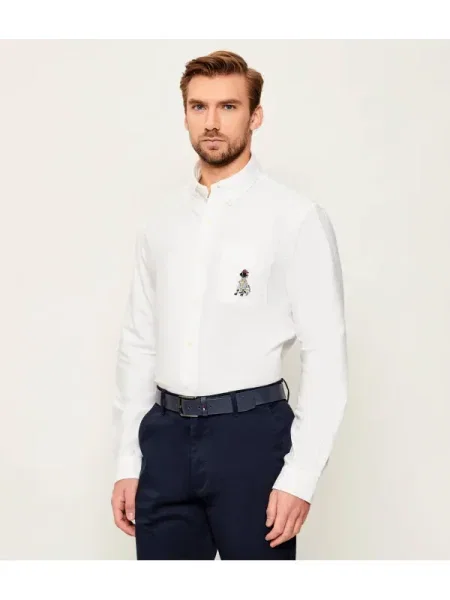 POLO RALPH LAUREN Cămașă | Custom fit alb
