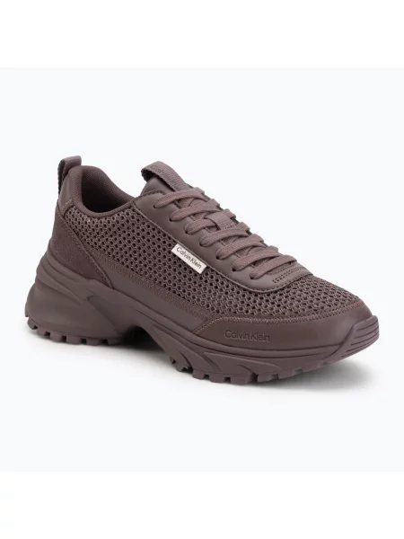 Sneakersy Calvin Klein Hike Runner Lup Lin Mesh hnedá