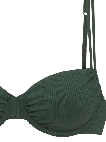 Copenhagen Studios Sutien costum de baie închis verde