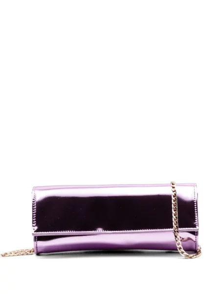 Geantă plic Castagna din piele violet