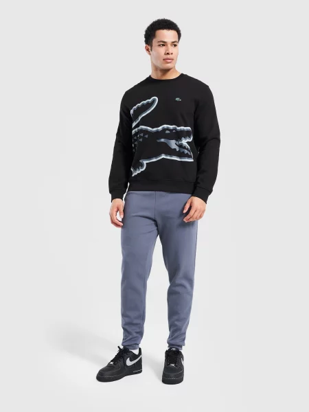 Lacoste Bluza Large Croc Sweat Black czarna