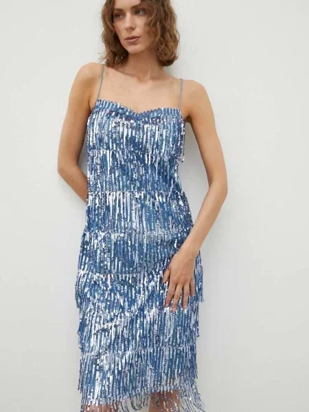 Samsoe Samsoe rochie mini mulata albastru