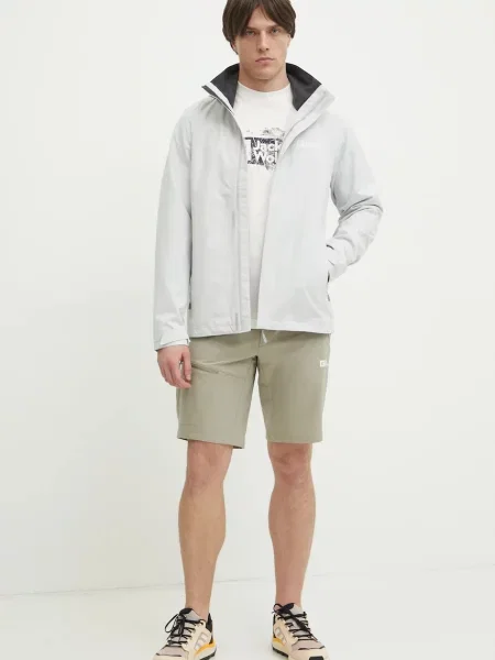 Футболка Jack Wolfskin Brand з принтом бежевий