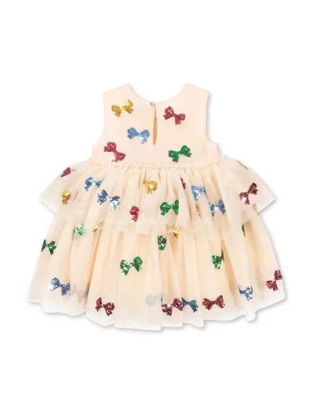 Konges Sløjd Dívčí šaty YVONNE FAIRY DRESS béžové