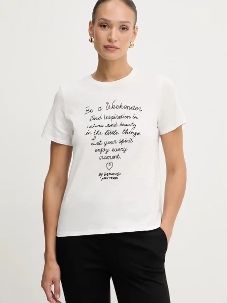 Тениска Weekend Max Mara ARA дамска бяло