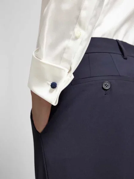 Koszula smokingowa o kroju slim fit z diagonalu Jake*s