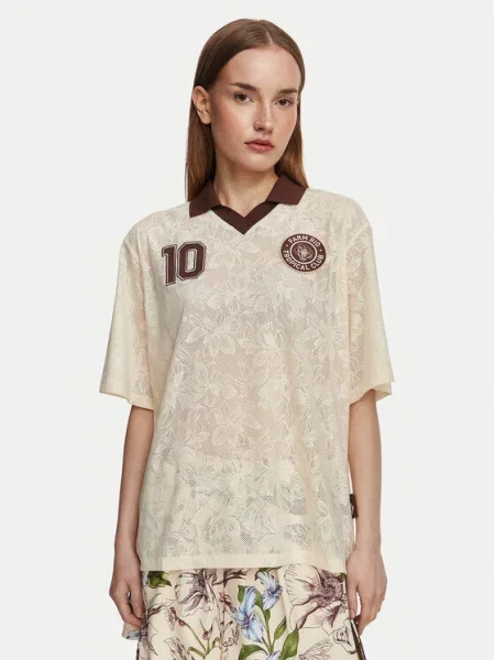Adidas Tricou Farm Rio deschis bej