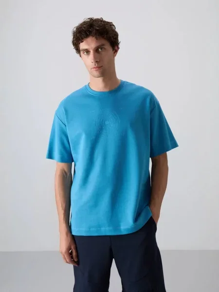 Tommy Life Majica nebeško modra
