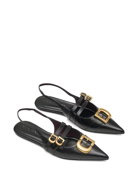 Μπαλαρίνες Marc Jacobs με ανοιχτό τακούνι μαύρο