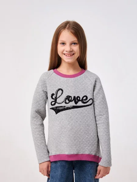 Дитячий Світшот SMIL сірий