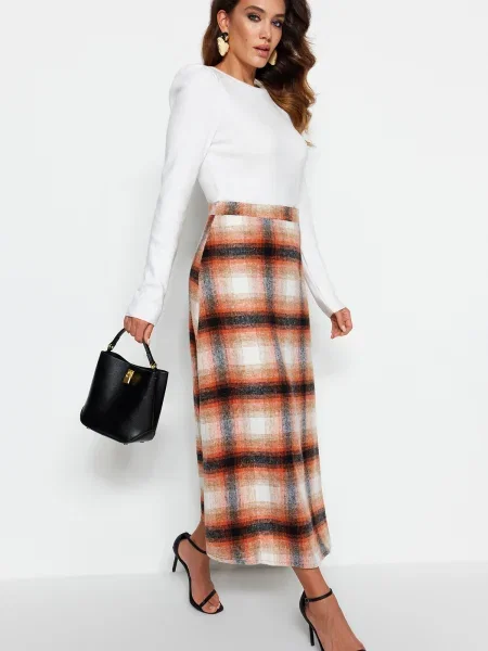 Spódnica Trendyol w kratę