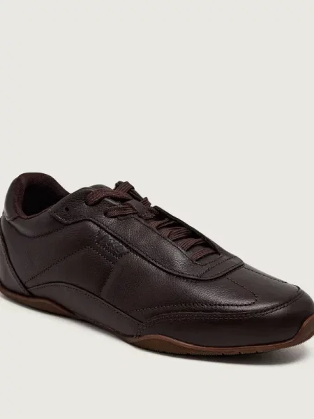 BOSS BLACK Teniși din piele Jaylen_Lowp_lt maro