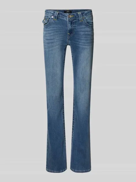 Jeansy z poszerzaną nogawką i wpuszczanymi model ‘BECCA’ True Religion niebieskie