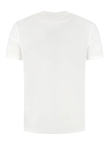 Tricou Zanone cu decolteu rotund alb