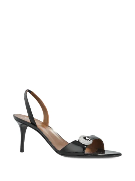Sandale Giuseppe Zanotti slingback de cristal negru