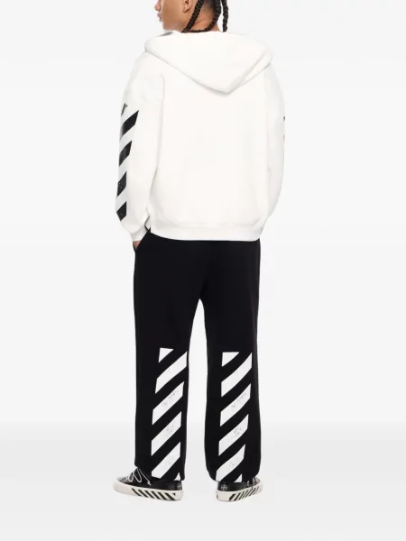 Hoodie L/ab C/o Off-white με σχέδιο λευκό