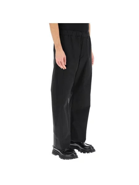 Spodnie Alexander Mcqueen casual czarne