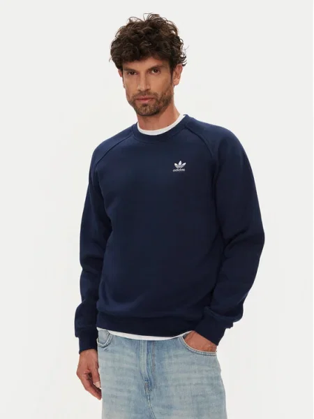 Adidas Pulóver Trefoil Essentials Sötétkék