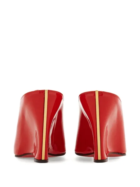Papuci tip mules Ferragamo roșu