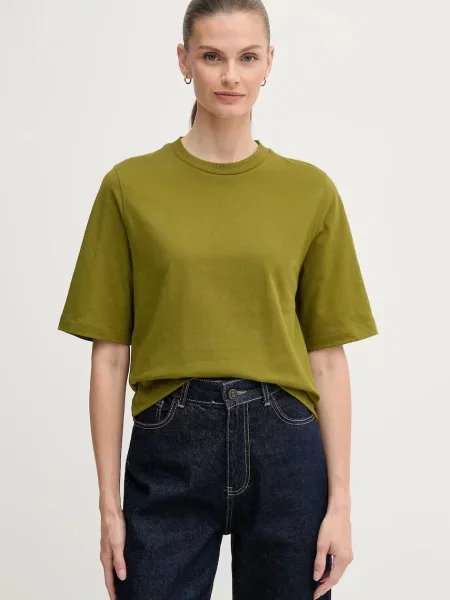 Тениска United Colors of Benetton дамска лилаво зелено