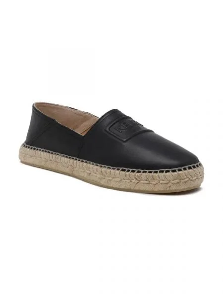Kenzo De piele espadrile negru
