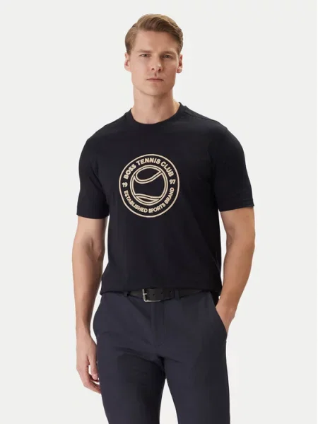 BOSS Marškinėliai TS_Join Logo Tamsiai mėlyna