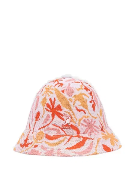 Pălărie Kangol cu model floral roz