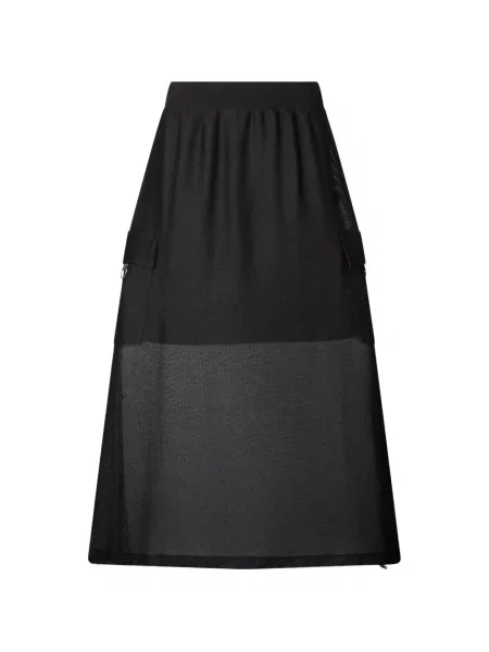 Spódnica maxi Liu Jo z siateczką czarna