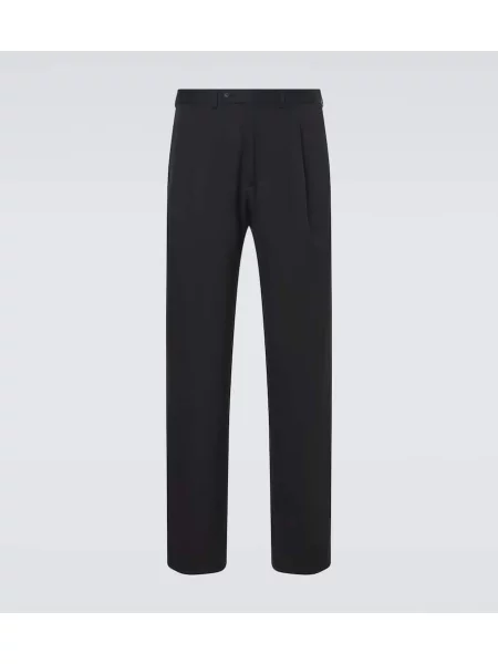 Hedvábné široké kalhoty Saman Amel černé