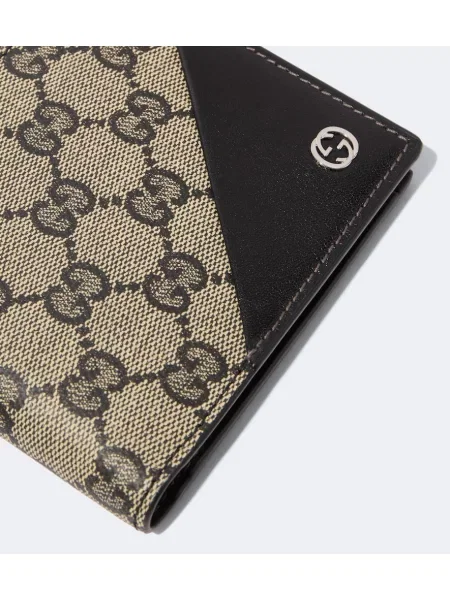 Plátěná peňaženka Gucci béžová