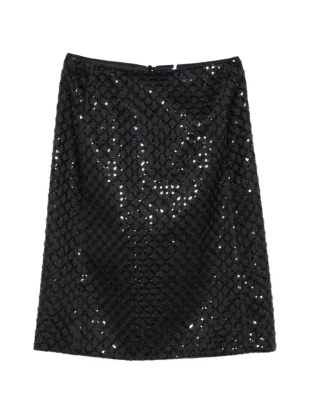 Fustă midi Dorothee Schumacher până la genunchi în linie A negru